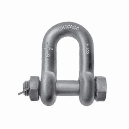 Chain Shackle,Class 3,15 Ton,716 In,12 In Pin Dia,Bolt Pin,112 In Inner Length,2332 In,20725
